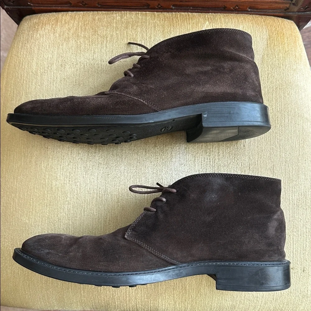 Tod’s Brown Suede Chukka Boots Men's Size US 9.5